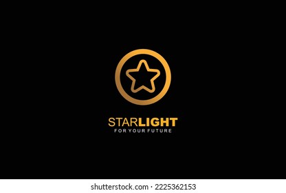 O logo star for branding company. letter template vector illustration for your brand.