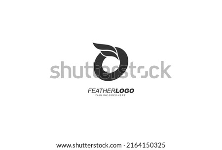 O logo wing for identity. feather template vector illustration for your brand. Foto stock © 