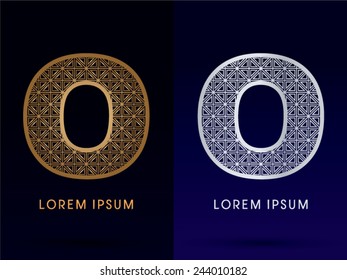 O ,Luxury font ,gold and diamond, logo, symbol, icon, graphic, vector .