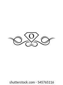 O Luxury initial logo icon