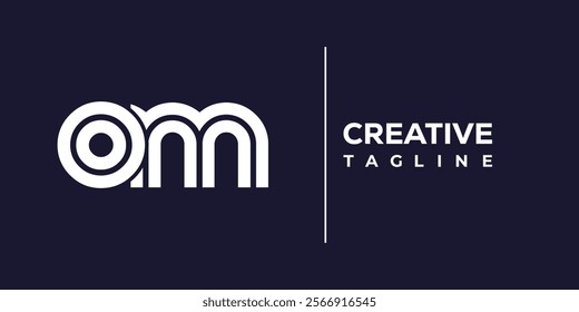 O and M logo design. OM abstract Letters Logo Monogram. This logo design is the process of creating a visual symbol that represents a brand, company, or individual.