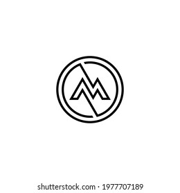 o m om mo initial logo design vector template