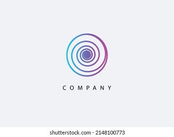 O modern and classic gradient logo.