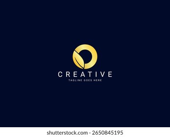 o design moderno do logotipo da letra