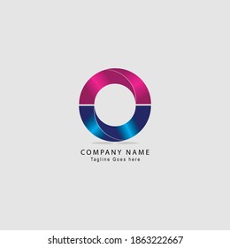 O modern logo. Alphabet letter logo. O unique vector logo 