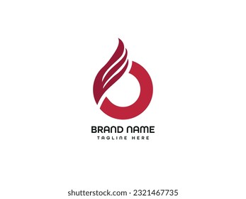 o monogram letter logo design