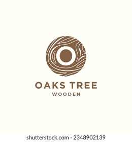 O monograma con textura de madera diseño de logotipo mínimo ilustración de icono vectorial