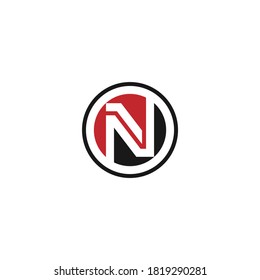 O N or N O abstract outstanding professional business logo. Awesome artistic company branding in different colors illustration logo