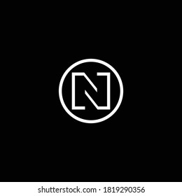 O N or N O abstract outstanding professional business logo. Awesome artistic company branding in different colors illustration logo