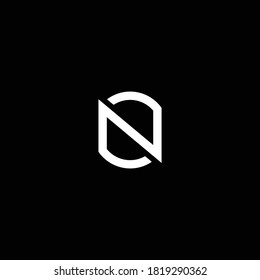 O N or N O abstract outstanding professional business logo. Awesome artistic company branding in different colors illustration logo