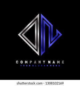O N initial letter, modern logo design template vector