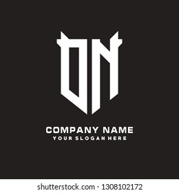 O N initial letter, modern logo design template vector