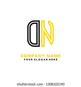 O N initial letter, modern logo design template vector