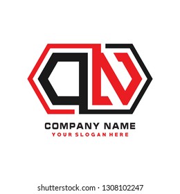 O N initial letter, modern logo design template vector