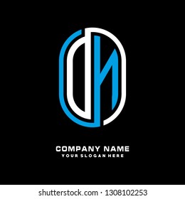 O N initial letter, modern logo design template vector