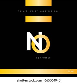 O N joint letter logo design with packaging template