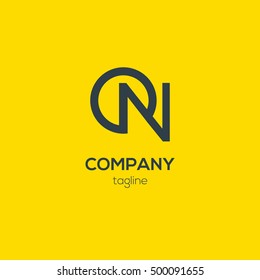 O & N Letter logo Vector template