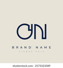 O and N logo design. ON abstract Letters Logo Monogram. This logo design is the process of creating a visual symbol that represents a brand, company, or individual.