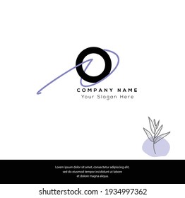 O N ON   Initial letter handwriting and signature logo. Beauty vector initial logo .Fashion, boutique, floral and botanical	