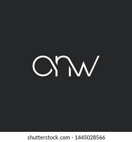 O N W letters Joint logo icon vector for business card and corporate identity.