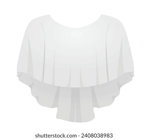 O neck bridal shirt. vector