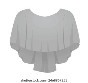 O neck bridal shirt. vector