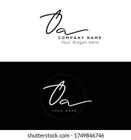  O A OA Initial letter handwriting and signature logo.