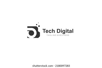 O OB BO logo DIGITAL for company. letter template vector illustration for your brand.