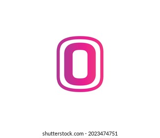 O oo letter logo design vector template