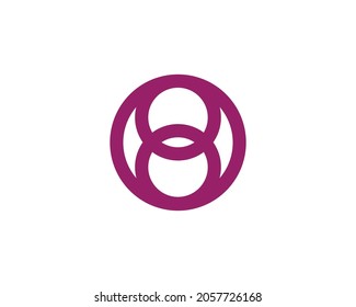 O OO-Logo-Design, Vektorgrafik-Vorlage