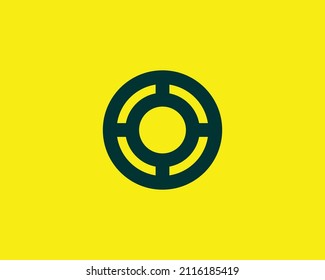 O OO-Logo-Design, Vektorgrafik-Vorlage