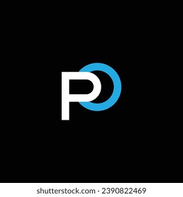 O or OP abstract outstanding professional business awesome artistic branding company different colors illustration logo or icon design.