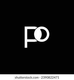 O or OP abstract outstanding professional business awesome artistic branding company different colors illustration logo or icon design.