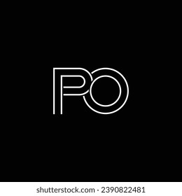 O or OP abstract outstanding professional business awesome artistic branding company different colors illustration logo or icon design.