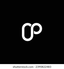 O or OP abstract outstanding professional business awesome artistic branding company different colors illustration logo or icon design.