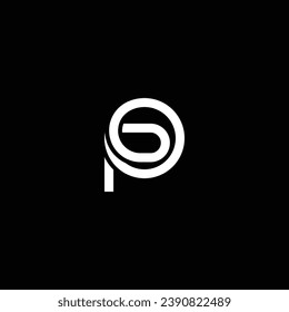 O or OP abstract outstanding professional business awesome artistic branding company different colors illustration logo or icon design.
