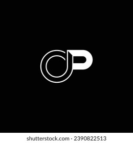 O or OP abstract outstanding professional business awesome artistic branding company different colors illustration logo or icon design.