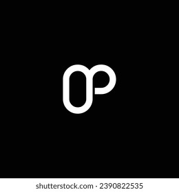 O or OP abstract outstanding professional business awesome artistic branding company different colors illustration logo or icon design.