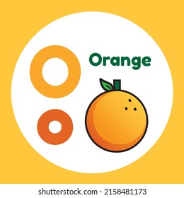 O for Orange, O Alphabet 