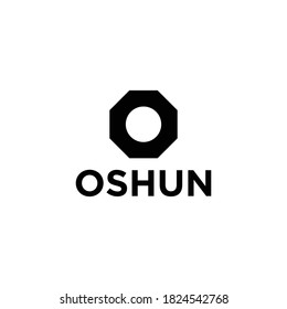 O, Oshun Logo Vector Simple Symbol Industry