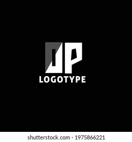 O P Letter Logo Monogram Design Element Template