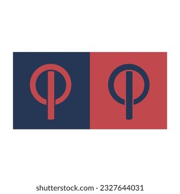 O P letter logo vector