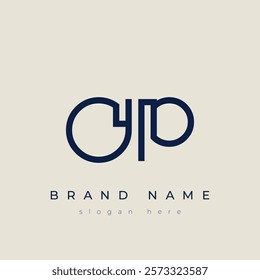 O and P logo design. OP abstract Letters Logo Monogram. This logo design is the process of creating a visual symbol that represents a brand, company, or individual.