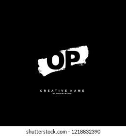 O P OP Initial logo template vector