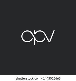 O P V Letters Joint Logo Stock Vector (Royalty Free) 1445028668 ...