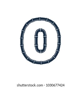O Pipe Letter Logo Icon Design