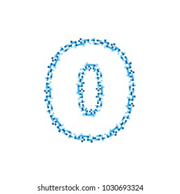 O Pixel Letter Logo Icon Design