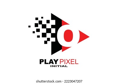 O Reproducir la plantilla de logotipo de la letra píxel para su marca.
