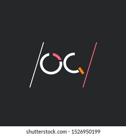 O Q joint logo design vector template