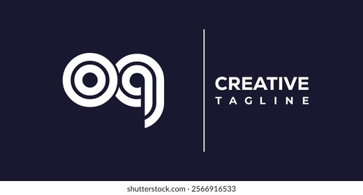 O and Q logo design. OQ abstract Letters Logo Monogram. This logo design is the process of creating a visual symbol that represents a brand, company, or individual.